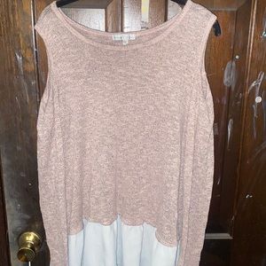 Never worn off shoulder long sleeved top